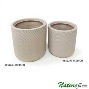 Vaso Poli Cilindro Pérola