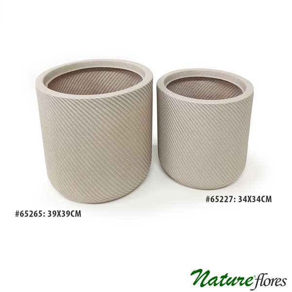 Vaso Poli Cilindro Pérola