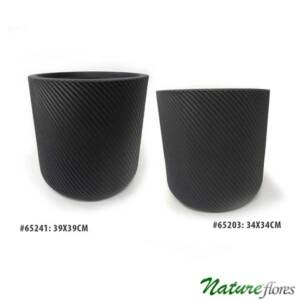 Vaso Poli Cilindro Preto