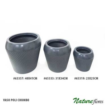 Vaso Poli Clássico Chumbo