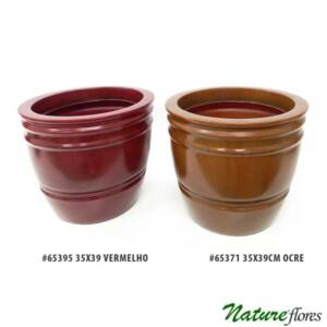 Vaso Poli Redondo Baixo (39x35cm)