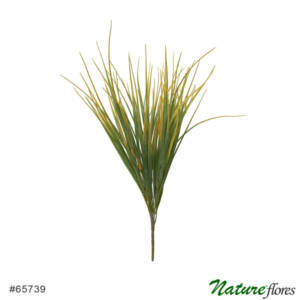 Buquê de Capim Artificial (50cm) Verde/Amarelo