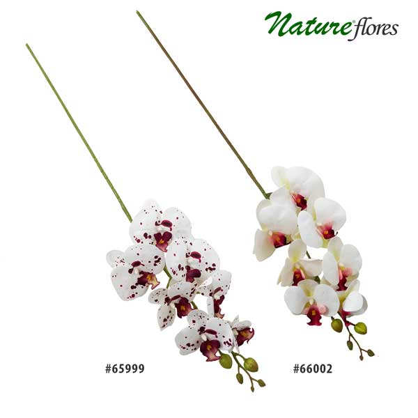 Orquídea Phalaenopsis Galho Flor Artificial 7F (90cm) - Imagem 2