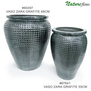 Vaso Fibra Zara - Grafite