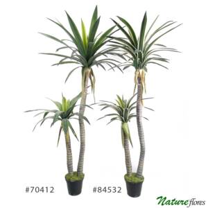 Dracena Árvore Artificial 2 Troncos (1,35m)