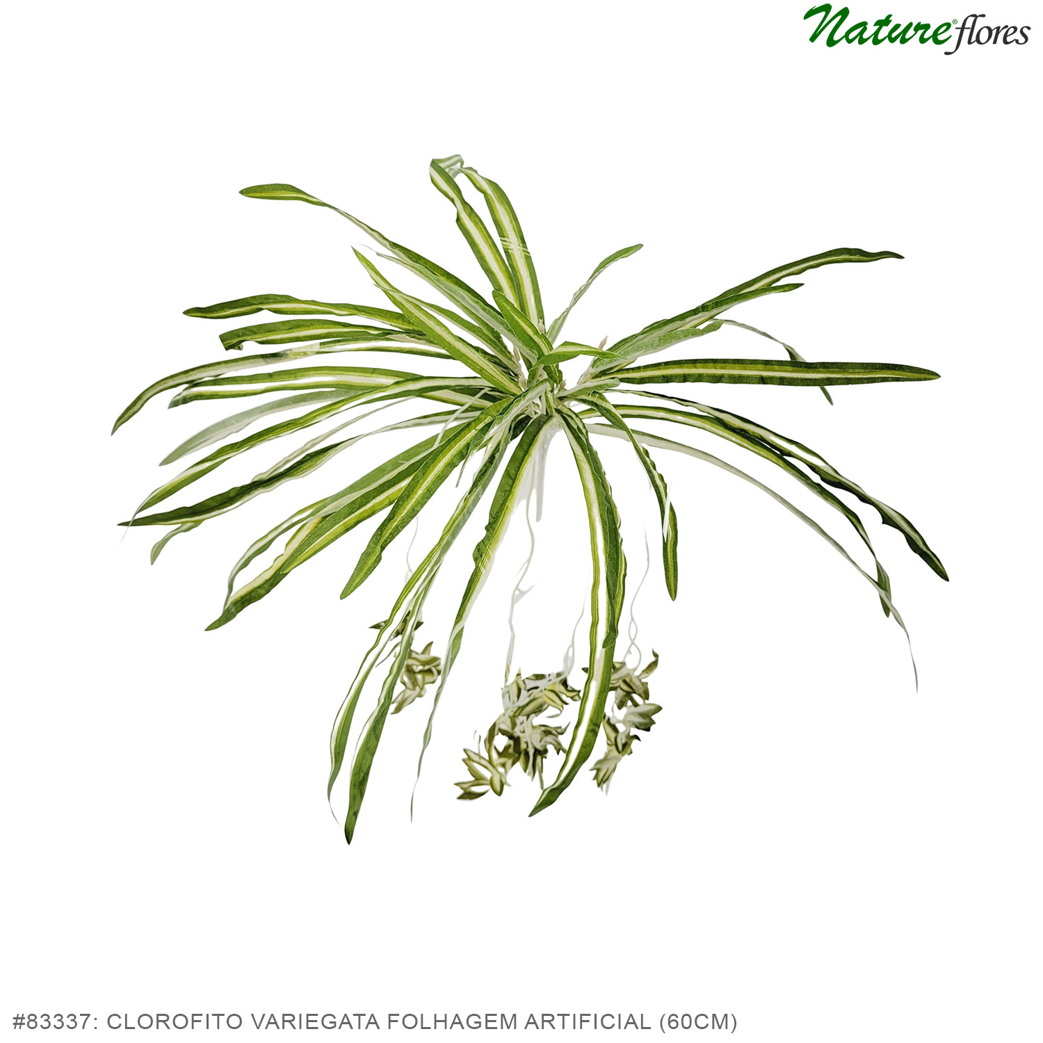 Clorofito Variegata Folhagem Artificial (60cm)