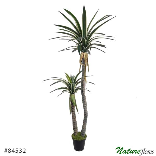 Dracena Árvore Artificial 2 Troncos (1,35m) - Imagem 2