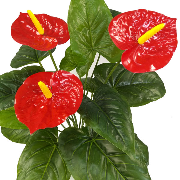 Antúrio Vermelho Planta Artificial (60cm) - Imagem 2