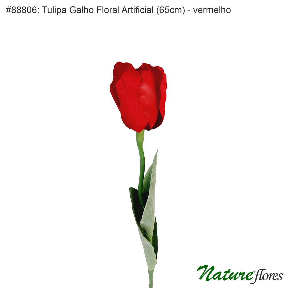 Tulipa Galho Floral Artificial (65cm) - Imagem 2