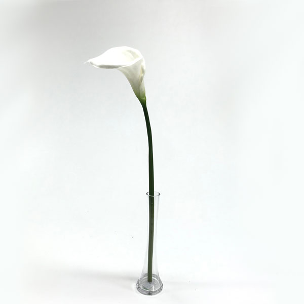 Copo de Leite Branco Galho Floral Artificial (70cm) - Imagem 3