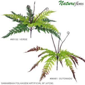 Samambaia Folhagem Artificial 9F (47cm)