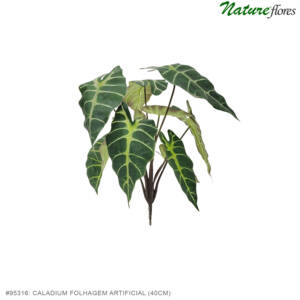 Caladium Folhagem Artificial (40cm)