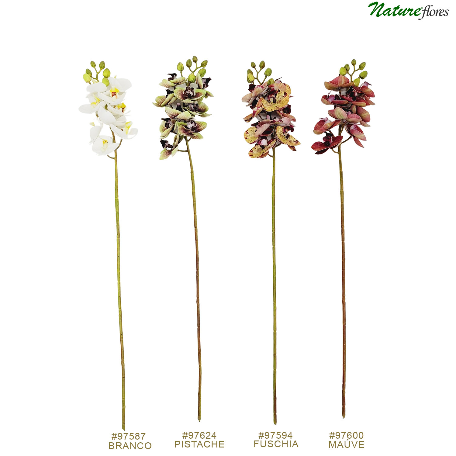 Orquídea Mini Flor Artificial (50cm)