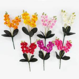 Mini Orquídea Phalaenopsis Flor Artificial 4F (30cm)