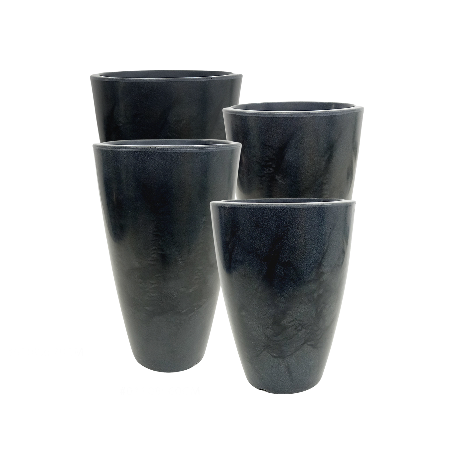 Vaso Pérola Cônico Cinza (40 - 70 cm)