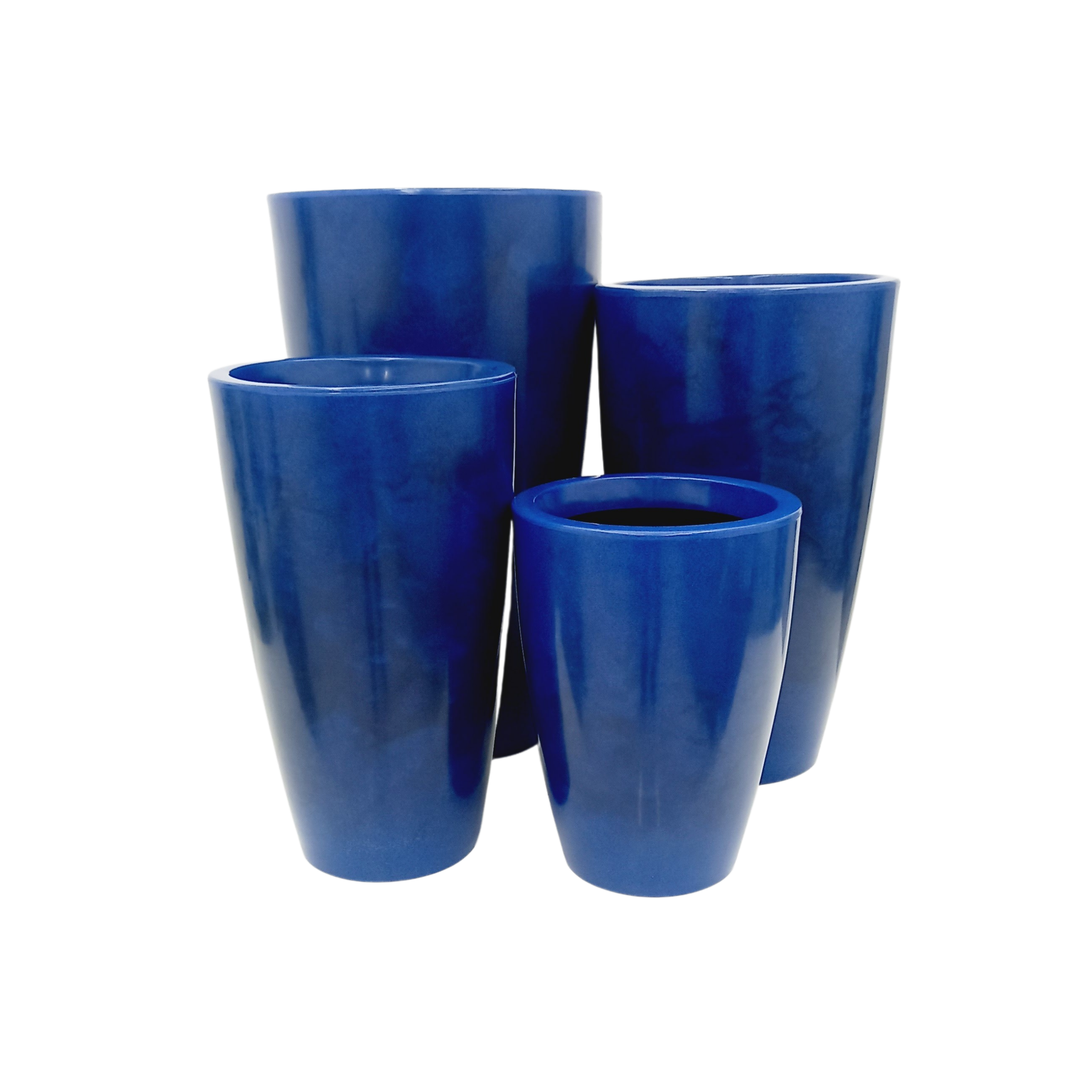 Vaso Pérola Cônico Azul Royal (40 - 70 cm)