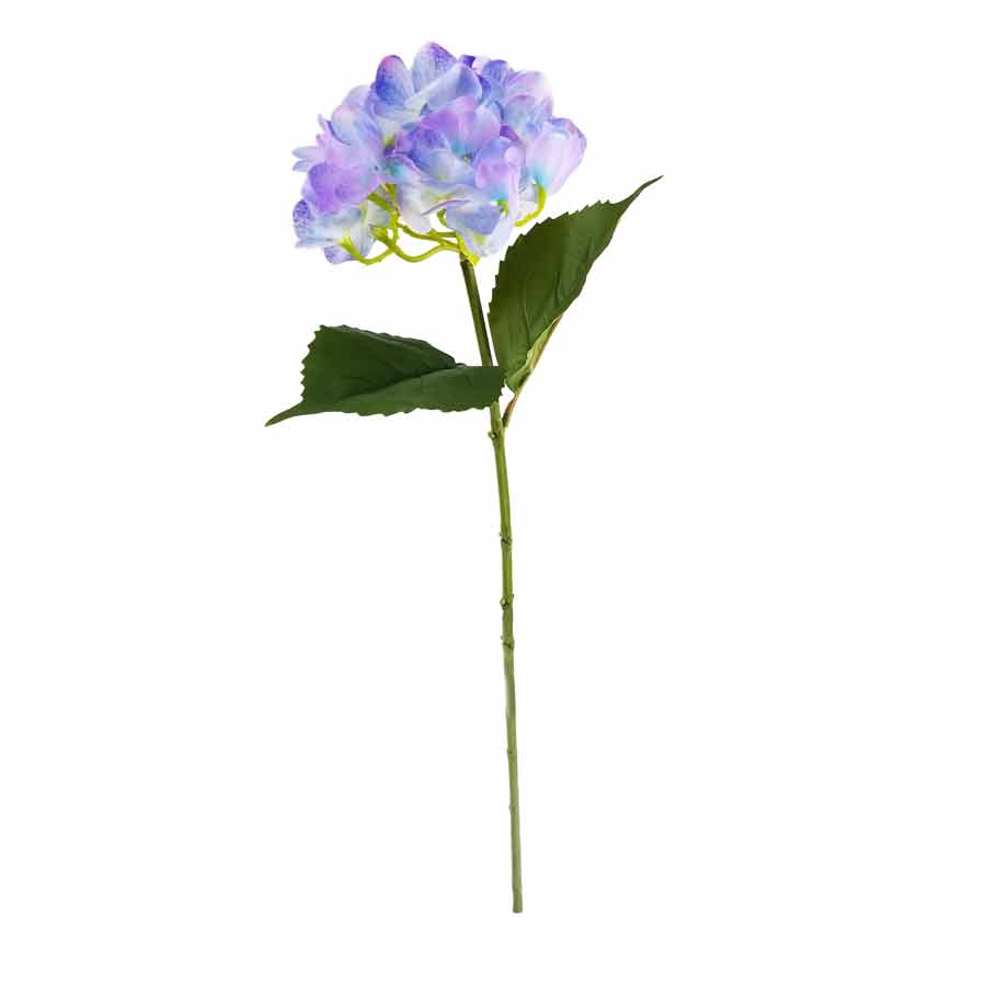Galho de Hortênsia em Silicone Flor Artificial (65cm)