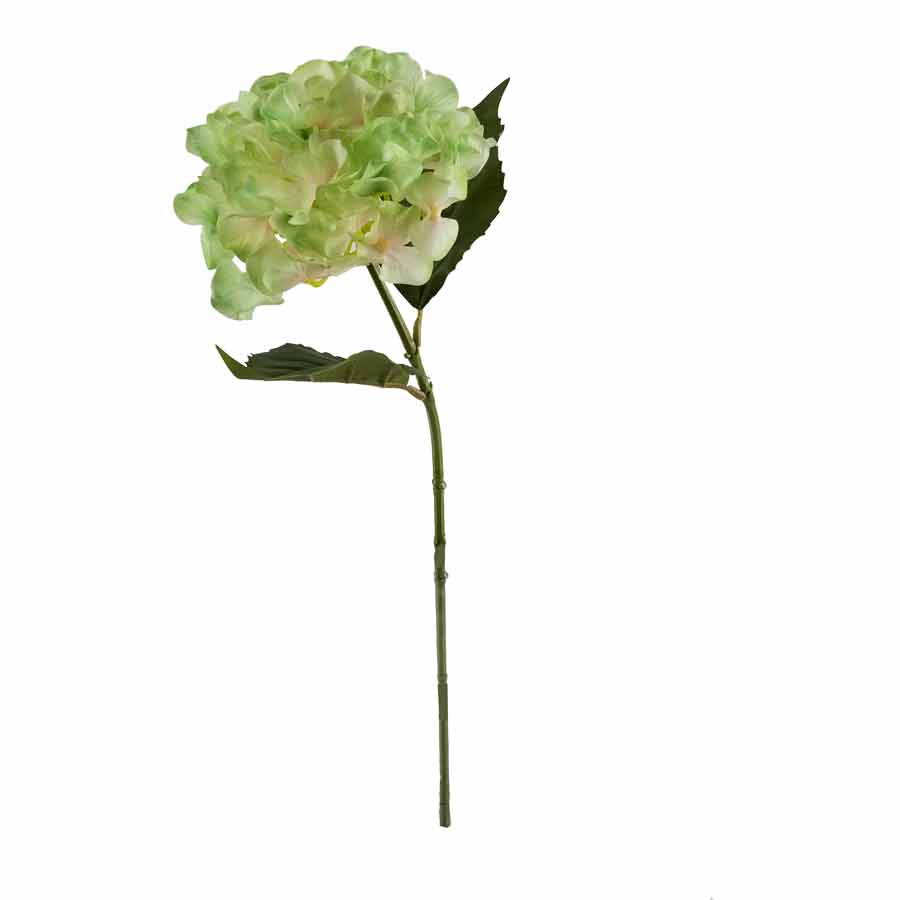Galho de Hortênsia em Silicone Flor Artificial (65cm) - Imagem 5