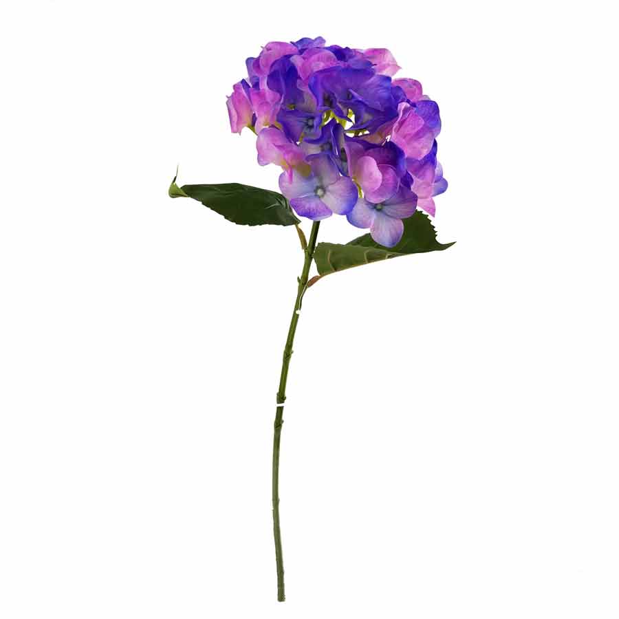 Galho de Hortênsia em Silicone Flor Artificial (65cm) - Imagem 4