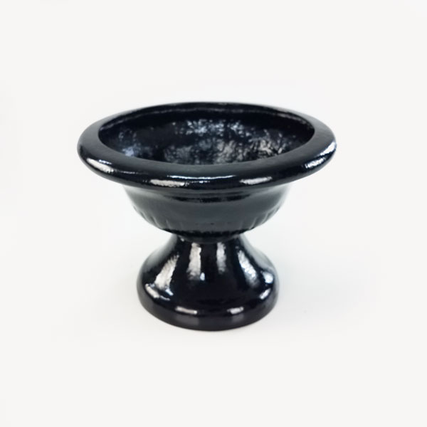 Vaso Taça Esmaltado em Fibra Jardim P (18x27x20cm) - Imagem 4