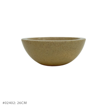 Vaso Pérola Bacia Bege (26 cm)