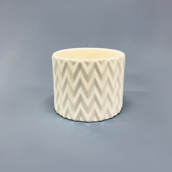 Vaso Kasa Branco em Cerâmica (10x8,5cm) - Imagem 5