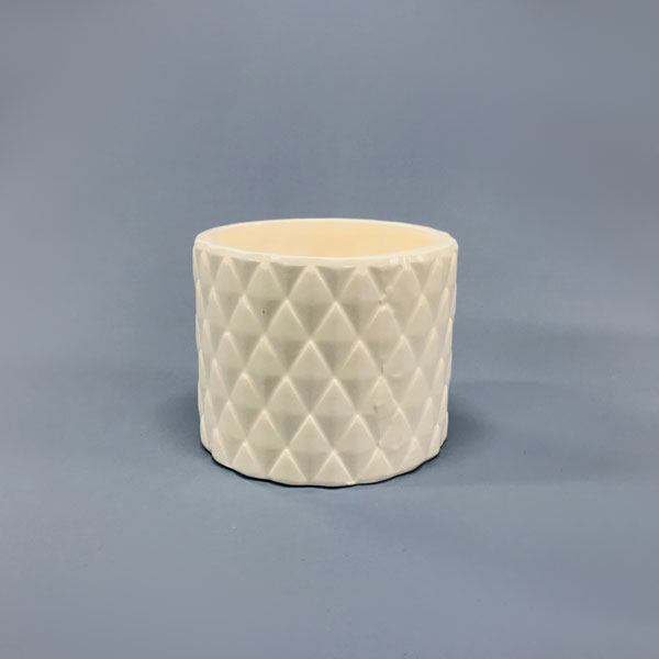 Vaso Kasa Branco em Cerâmica (10x8,5cm) - Imagem 7