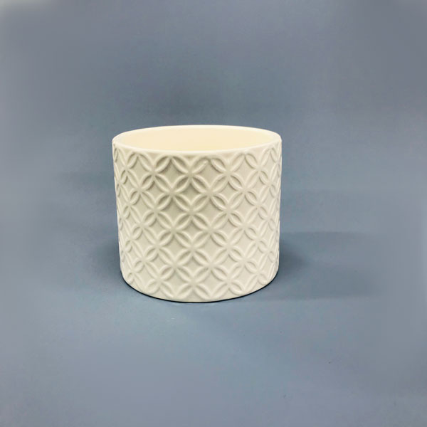 Vaso Kasa Branco em Cerâmica (10x8,5cm) - Imagem 8