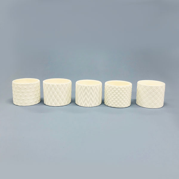 Vaso Kasa Branco em Cerâmica (10x8,5cm)