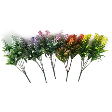 Lilac Buquê Flor Artificial 5H (35cm)