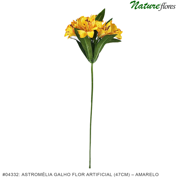 Astromélia Galho Flor Artificial (47cm) - Imagem 6
