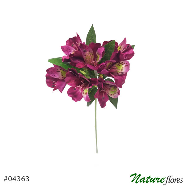 Astromélia Galho Flor Artificial (47cm)