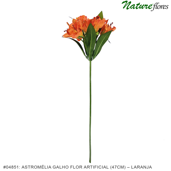 Astromélia Galho Flor Artificial (47cm) - Imagem 8