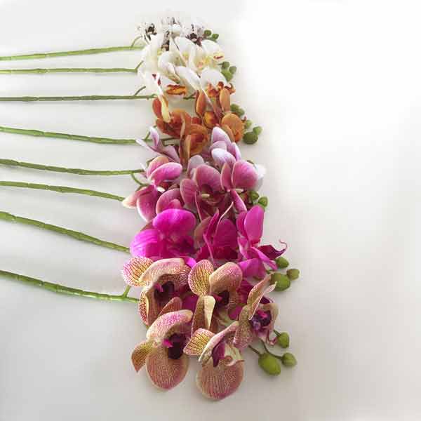 Orquídea Borboleta Galho Flor Artificial (70cm) - Imagem 5