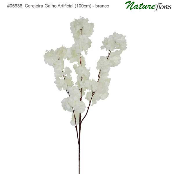 Cerejeira Galho Floral Artificial (100cm) - Imagem 3