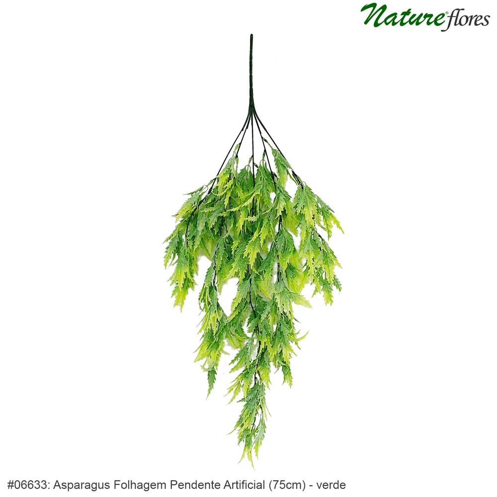 Asparagus Folhagem Pendente Artificial (75cm) - Imagem 5