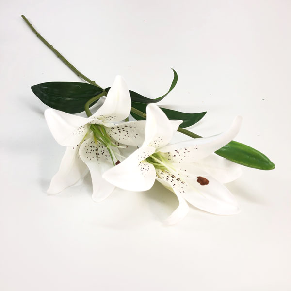 Lírio Galho Artificial em Silicone 2F (65cm) - Imagem 5