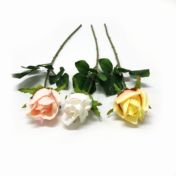 Rosa Solitário Galho Flor Artificial (46cm) - Imagem 4