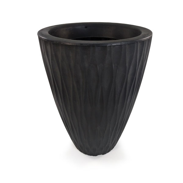 Vaso Maresias Redondo Preto em Polietileno - Imagem 4