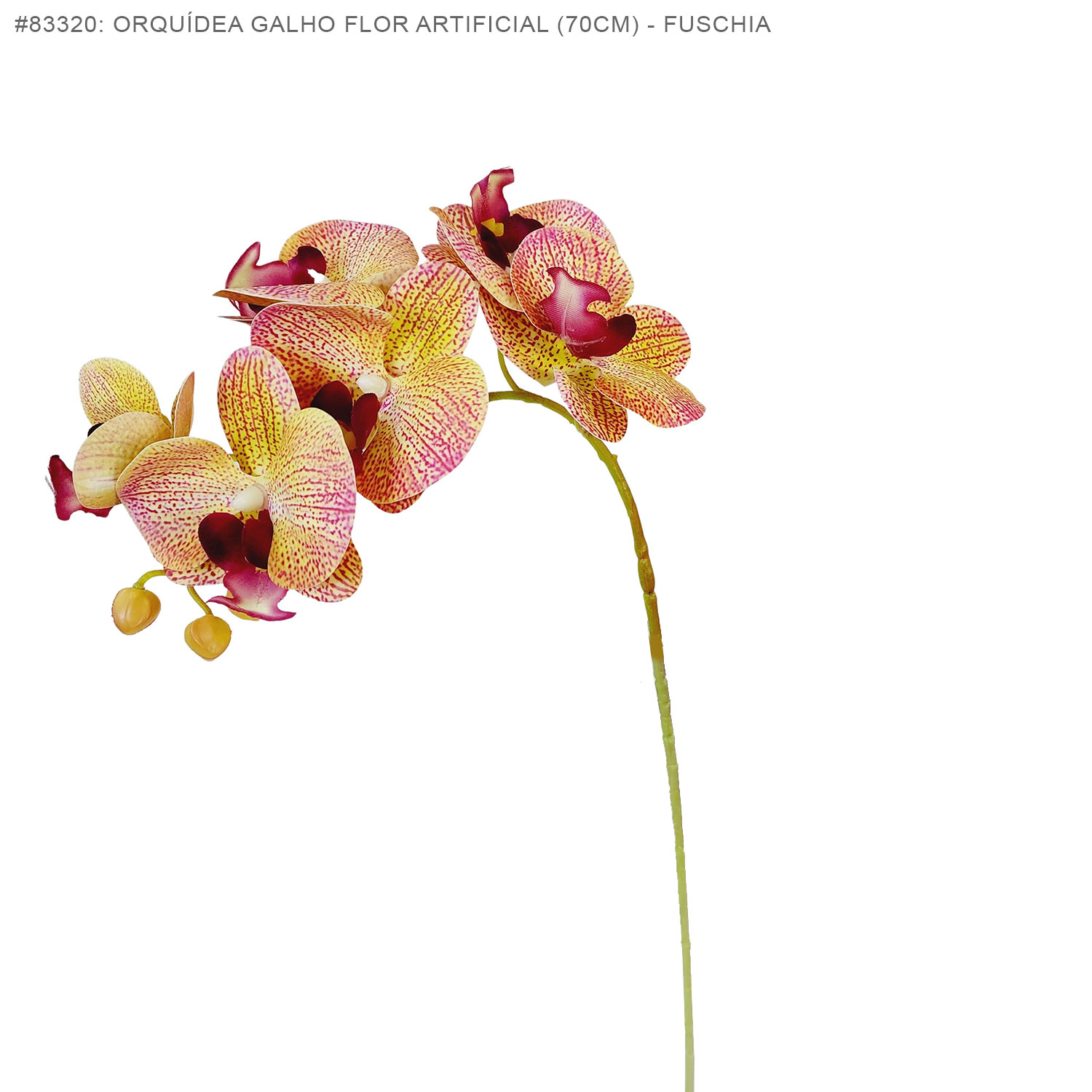 Orquídea Galho Flor Artificial (70cm) - Imagem 2