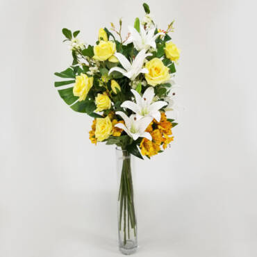 Kit Floral Artificial para Arranjo Amarelo – Coleção Festa 2020