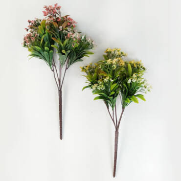 Trevo com Folha 5H Folhagem Artificial (34cm)