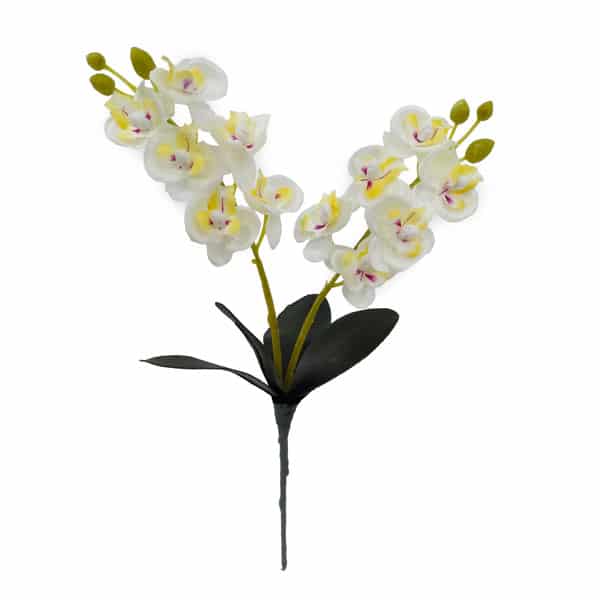 Mini Orquídea Phalaenopsis Flor Artificial 4F (30cm) - Imagem 4