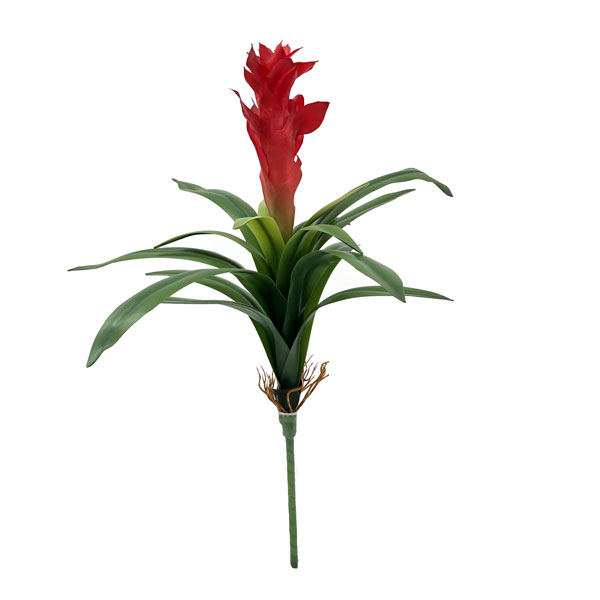 Brómelia Gusmenia Vermelho Planta em Silicone (58cm) - Imagem 4