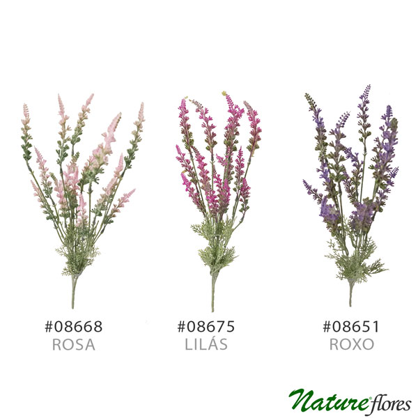 Lavanda Silvestre Buquê Flor Artificial 5H (50cm) - Imagem 14