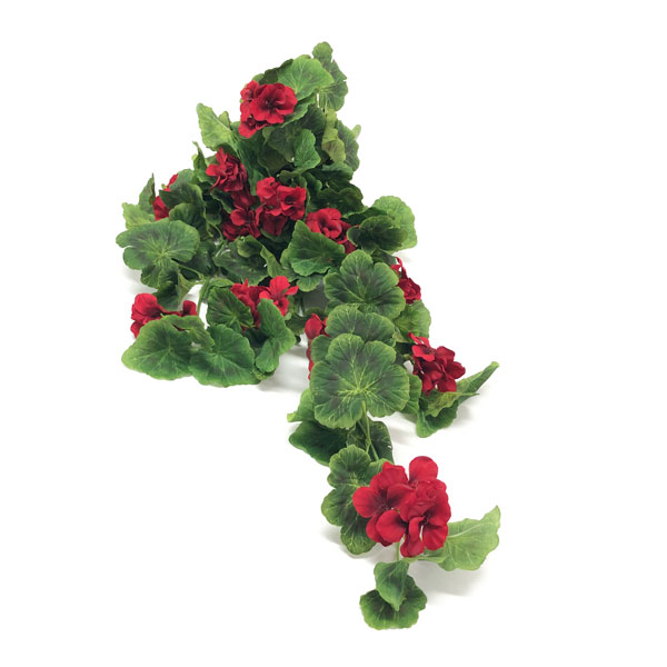 Gerânio Vermelho Pendente Folhagem Artificial 9H (80cm) - Imagem 2