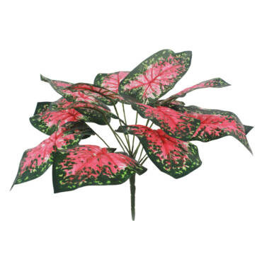 Tinhorão Vermelho artificial x14 (46cm)