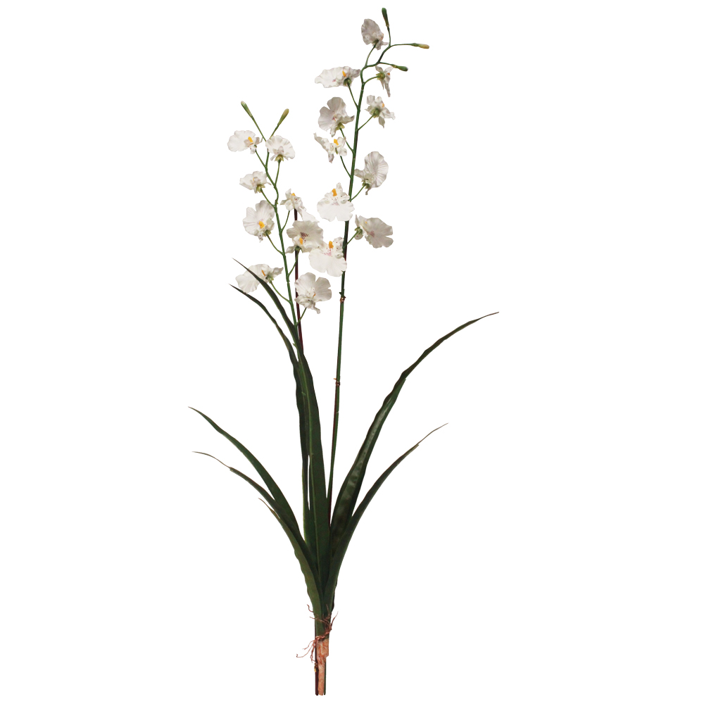 Orquídea Chuva de Ouro artificial com folhas (Buque 50cm) - Imagem 6