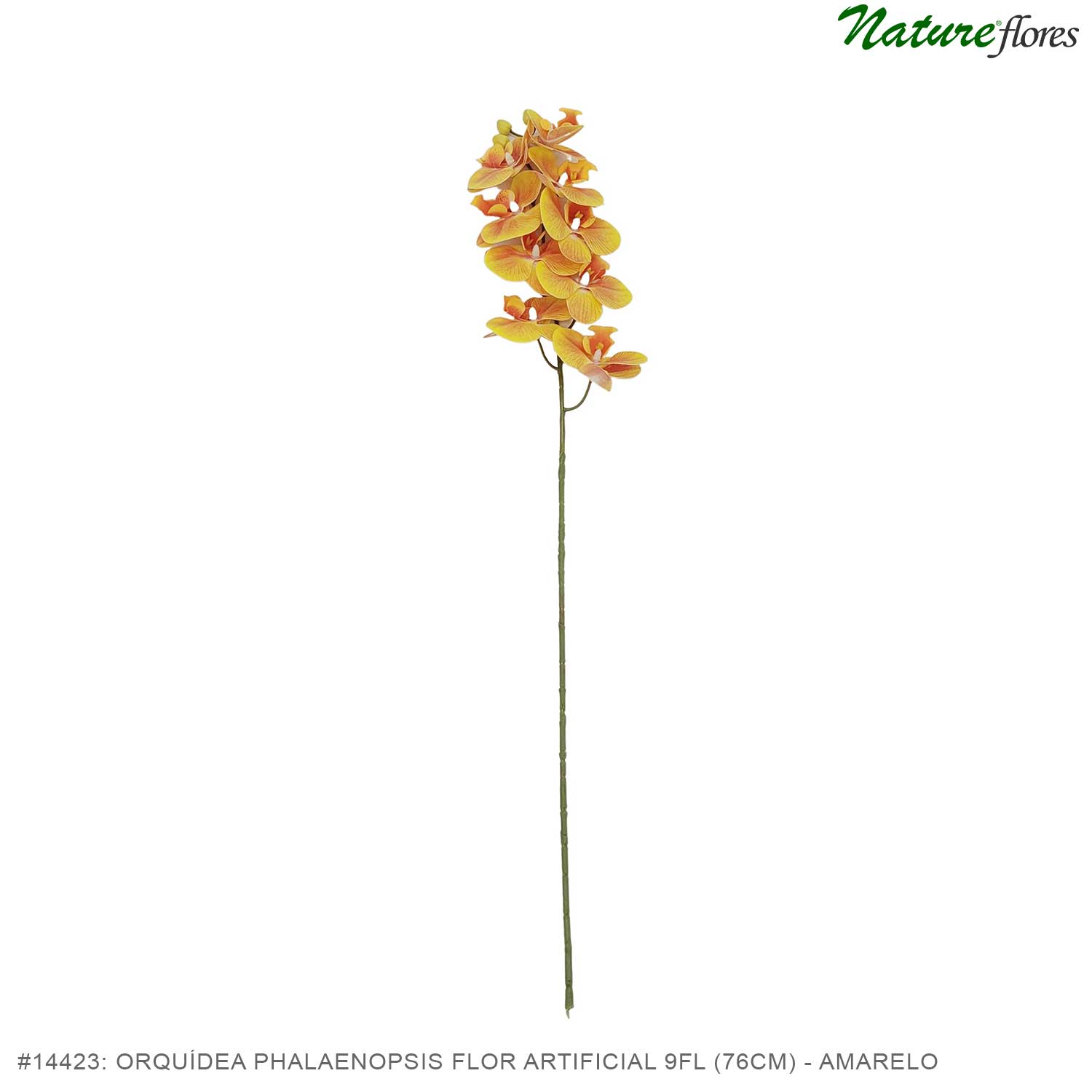 Orquídea Phalaenopsis Flor Artificial 9FL (76cm) - Imagem 4