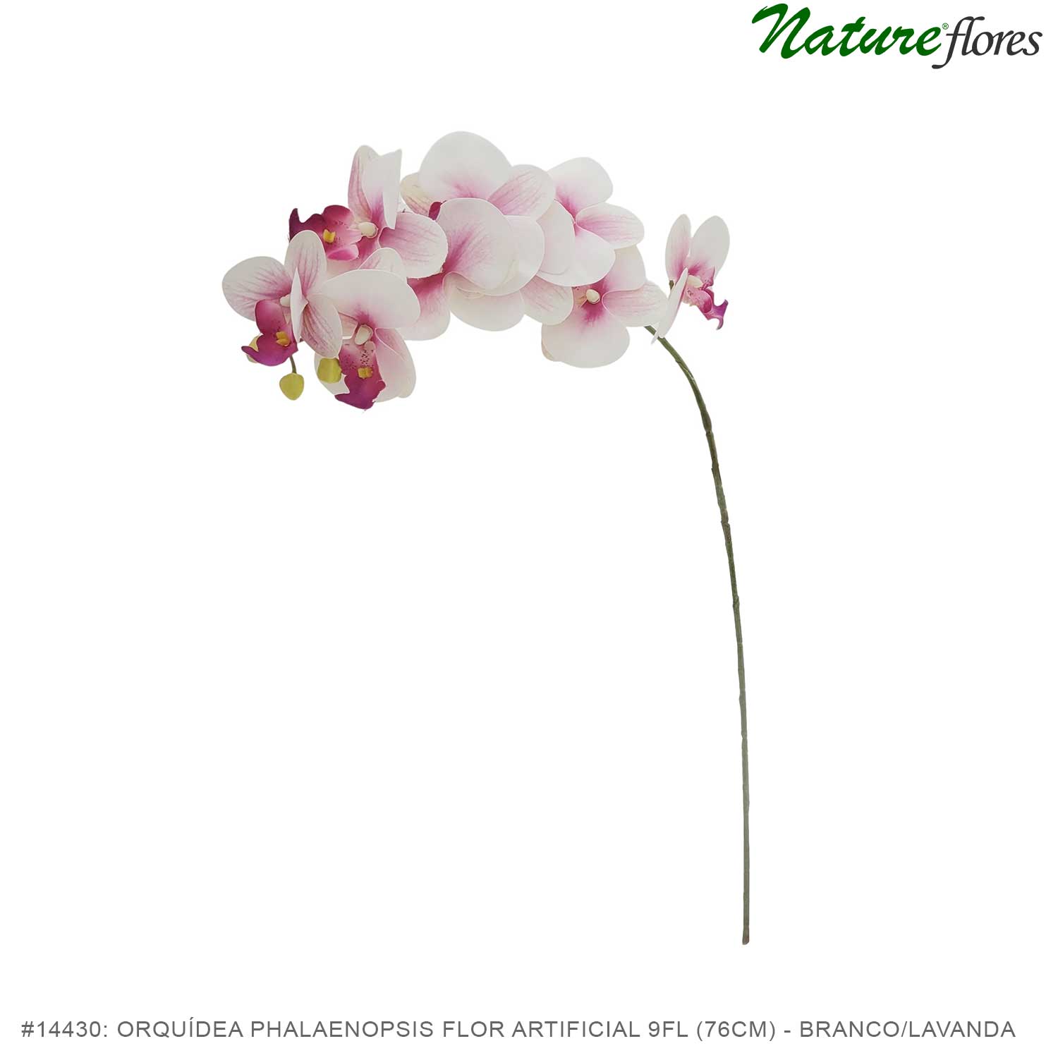 Orquídea Phalaenopsis Flor Artificial 9FL (76cm) - Imagem 8